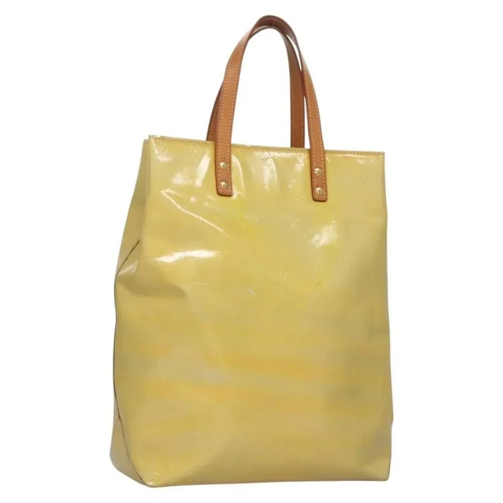 LOUIS VUITTON Monogram Vernis Reade MM Hand Bag Gris M91142 LV Auth bs22838 - Picture 10 of 16